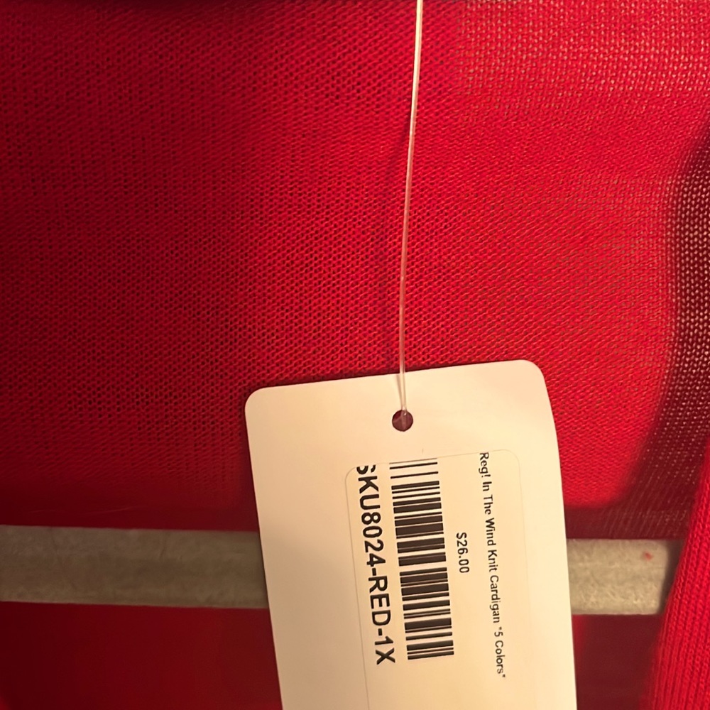 NWT Red cardigan